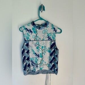 Anthropolgie Tiny Brand Sleeveless Blouse Sz Small